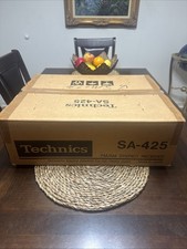 Technics SA-425 Stereo Receiver New Open Box Vintage Quartz Digital Silver