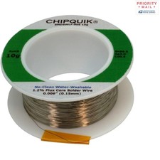 Lead-Free Solder Wire on Spool 10g 0.15mm Diameter Water Washable Flux