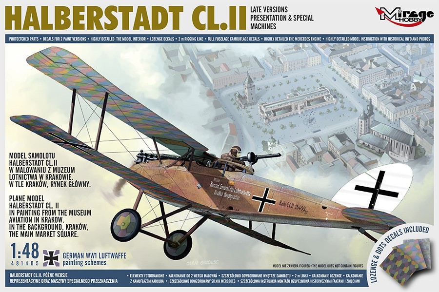 Mirage Hobby 481405 - 1:48 Halberstadt Cl.ii, Late Versions Presentation