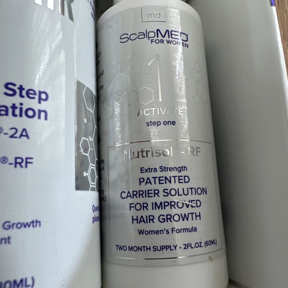 Nuevo en caja Kit de pérdida de cabello para re-crecimiento ScalpMED para mujeres suministro para 2 meses nuevo en caja sellada Foto 4 de 4