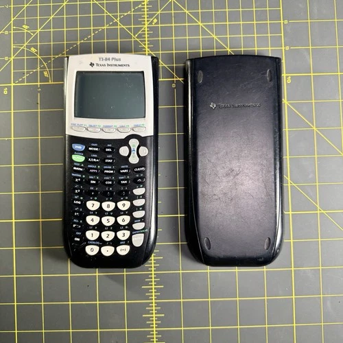 TI-84 Plus Graphing Calculator Black Texas Instruments TESTED