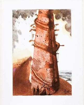 Stell-Es-Auf! Salvador Dali ''Turmbau zu Babel'' Surrealismus Bibel Testament Peni