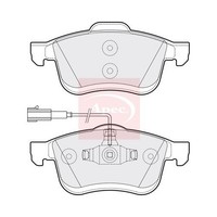 Apec BremsbeläGe Vorne FüR Fiat Doblò 2010-2023 (R90) PAD2120