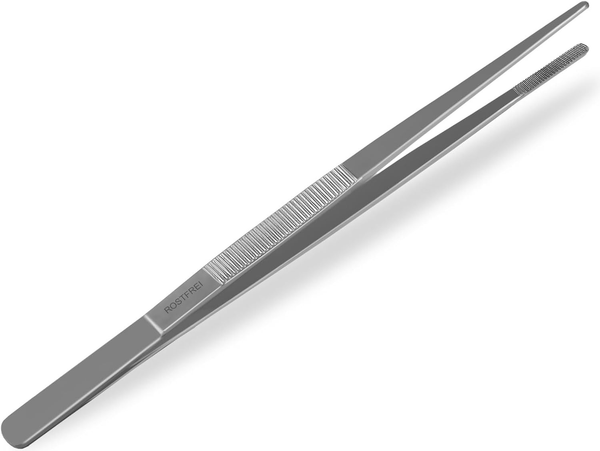 KüChenpinzette Grillpinzette Kochpinzette Pinzette Edelstahl Gerade 35,0 Cm-image