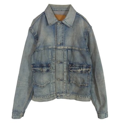 RRL Double Earl 782629935001 TYPE 2 DENIM JACKET Indigo Blue Style X Used LIFE-0