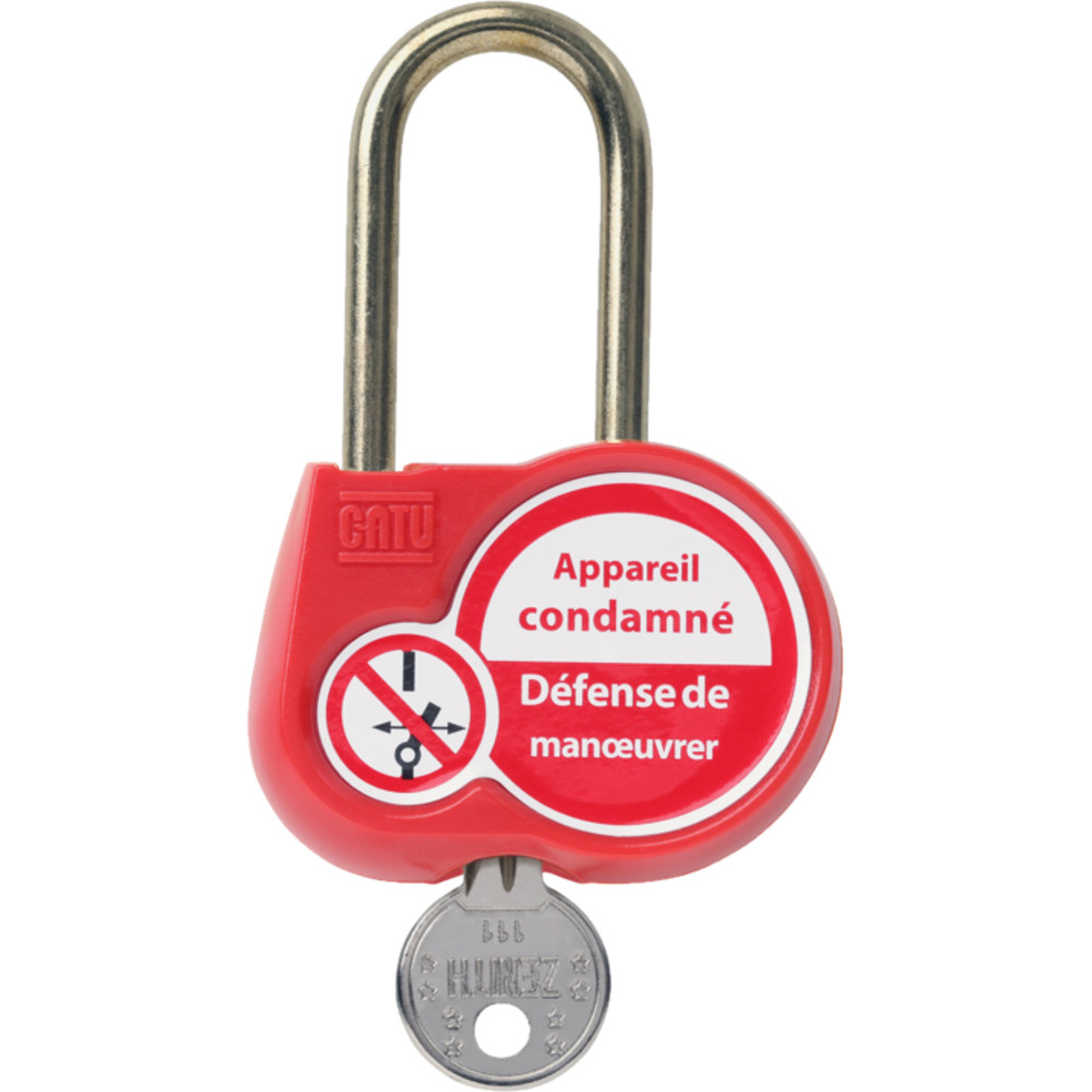 Cadenas de condamnation Ø 6 mm CATU 230111 pour armoire électrique