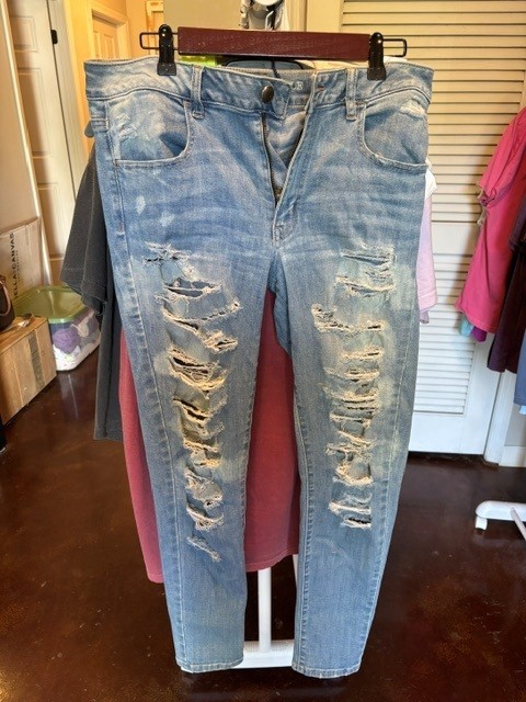 Women's American Eagle Jeans / Size 12 Regular / Distressed