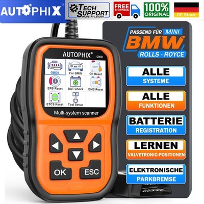2026 Autophix 5900 Für BMW PRO Profi KFZ Diagnosegerät Auto OBD2 Scanner EPB Öl