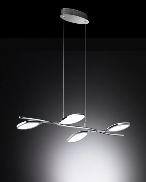 Wofi Pendelleuchte HäNgelampe Pendel Lampe Leuchte 4-Flammig Chrom-image