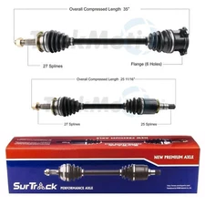 SurTrack Pair Set of 2 Front CV Axle Shafts For Infiniti QX70 5.0L V8 2014