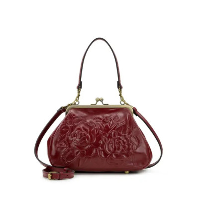 Patricia Nash Annie Frame Bag -Rose Tooled