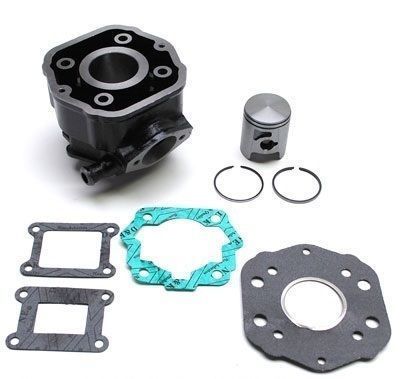 Cylindre piston fonte Derbi Senda Euro2 avant 2006 - Haut moteur pour moto 50 à boîte