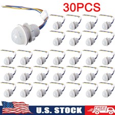 30Pcs PIR Infrared Motion Sensor Detector Smart Switch Lamp Switch Auto 110V220V