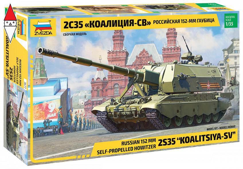 ZVEZDA 1/35 2S35 KOALITSIYA-SV RUSSIAN 152 MM SELF-PROPELLED HOWITZER