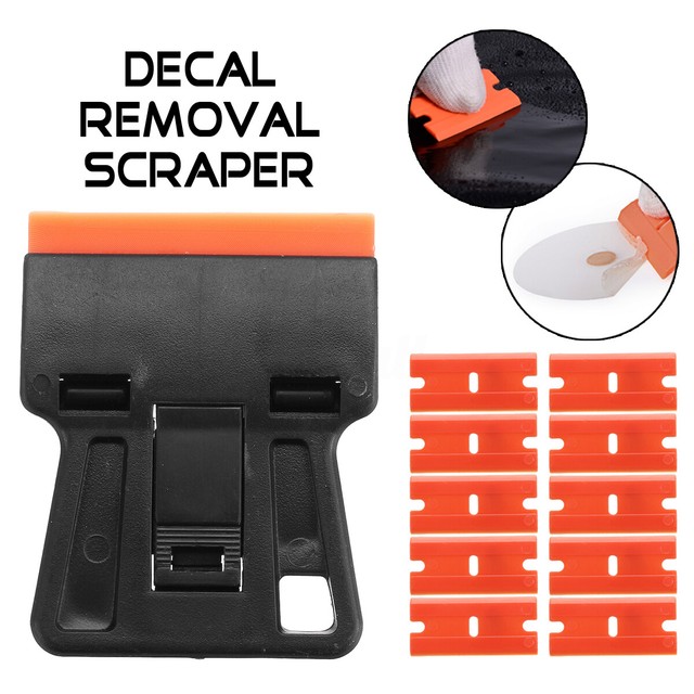 Car Vehicle Decal Tape Removal Eraser Remover Scraper + 10Pcs Plastic