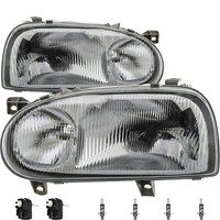 Scheinwerfer Set FüR VW Golf III 3 1H 91-97 Inkl. Philips Lampen Motor