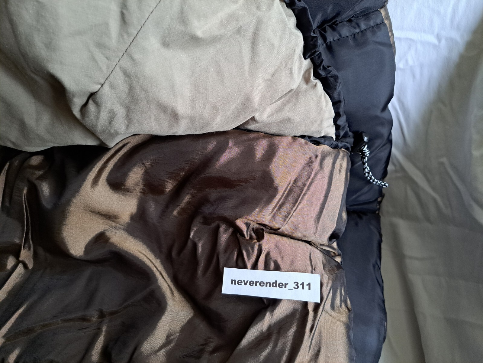 Eddie Bauer Sleeping Bag Black and Bronze 33" x "80 4.5 lbs eBay