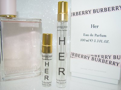 burberry her perfume sample