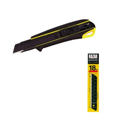 Tajima Drive Cutter Messer Razar Black 18mm mit Elastomer-Griff DC560RB13D12