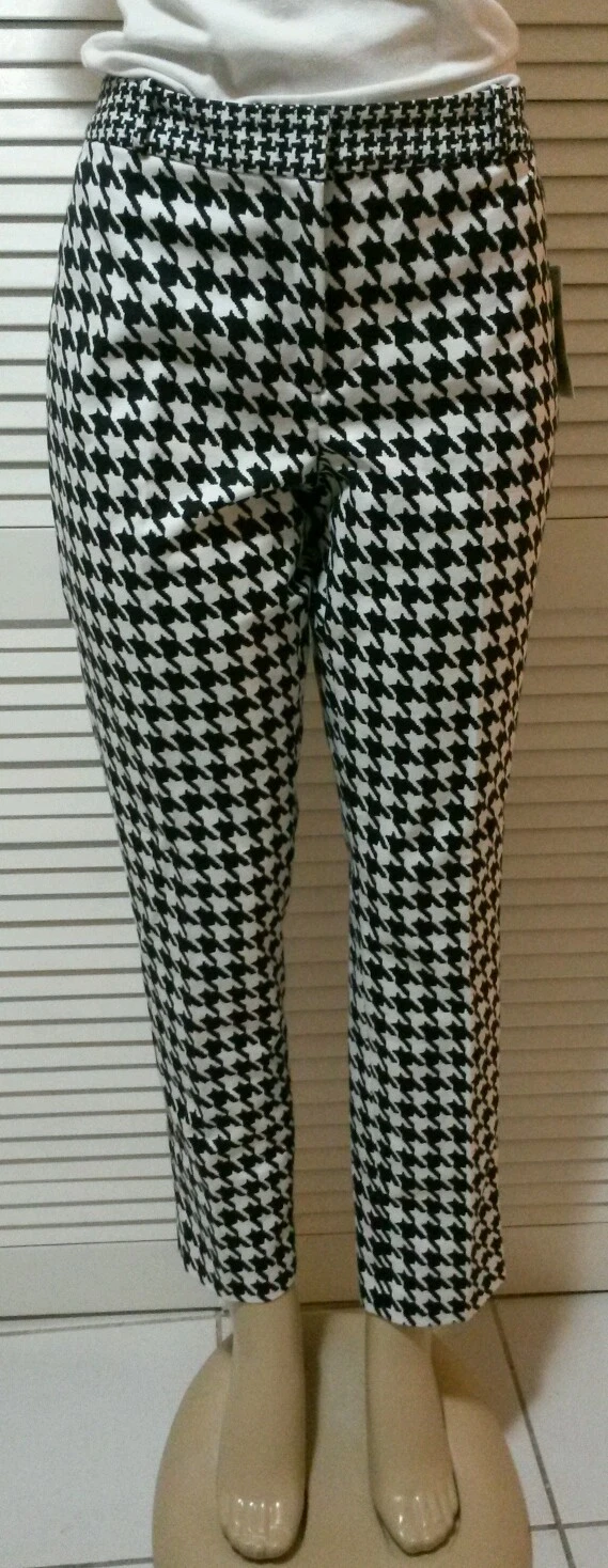 MICHAEL Michael Kors pantaloni skinny stampa pied de poule taglia 12