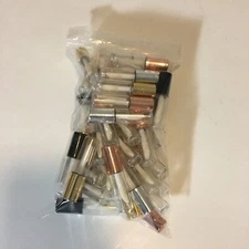 30 Pack 1.2ML Clear Mini Lips Eyes Makeup Empty Tube Travel Containers w/lids