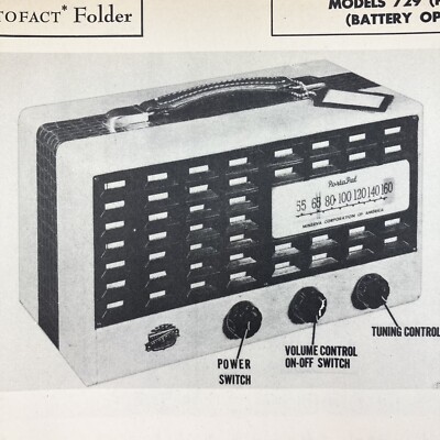 1947 Minerva Radio Model 729 Wire Schematic Service Manual Vintage Original
