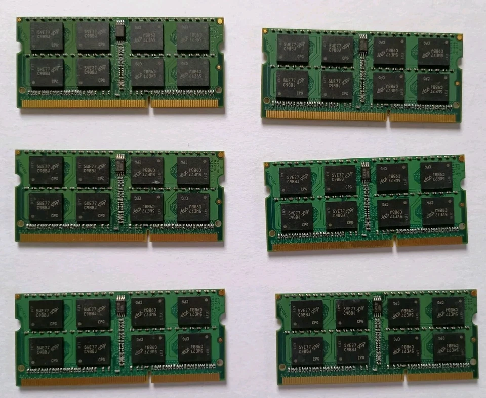 Crucial RAM (6x4GB) DDR3 1600 MHz CL11 Laptop Memory CT2KIT51264BF160B - Image 2 of 2
