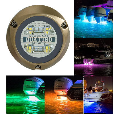 Lumitec SeaBlaze Quattro Color RGBW Red/Green/Blue LED Underwater Boat Light