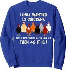 Funny Chicken Gifts Poultry Chickens Farmer Unisex Crewneck Sweatshirt