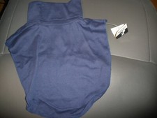 NEW Vtg Specialty House Women's Mock Neck Navy Dickey Collar Turtleneck 64