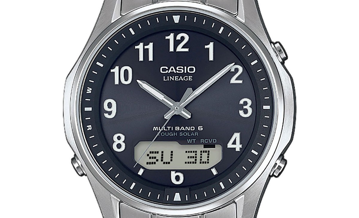Casio Solar Funkuhr Casio 5161 Casio Wave Ceptor Solar Funkuhr