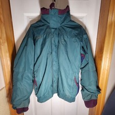 Vintage Columbia Bugaboo Ski Jacket Mens Medium Teal/Purple /W base layer Winter