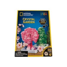 National Geographic Crystal Garden Growing Kit STEM Includes Genuine Geode