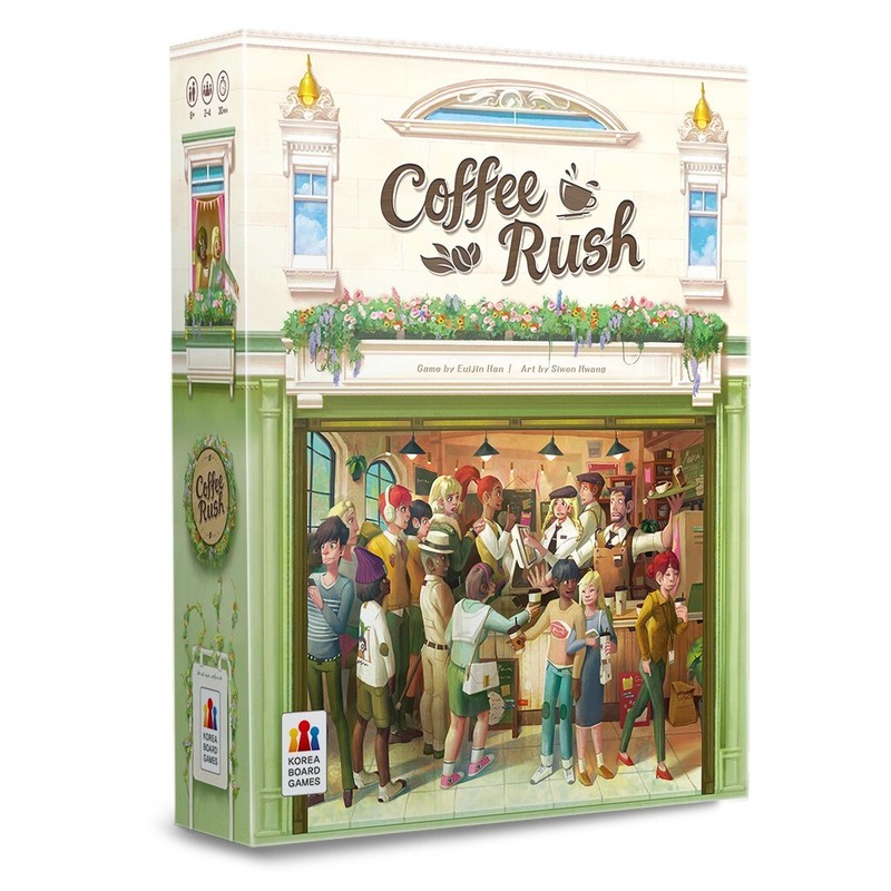Coffee Rush Board Game Korea Board Games KBGCR01EN Cafe Barista Family