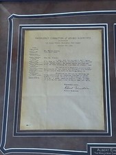 RARE Albert Einstein Original Hand Signed Letter The World A Dangerous Place COA