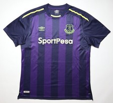 EVERTON 2017/2018 TERCERA TERCERA CAMISETA DE FUTBOL KIT CAMISETA DE FUTBOL PÚRPURA UMBRO HOMBRE XL