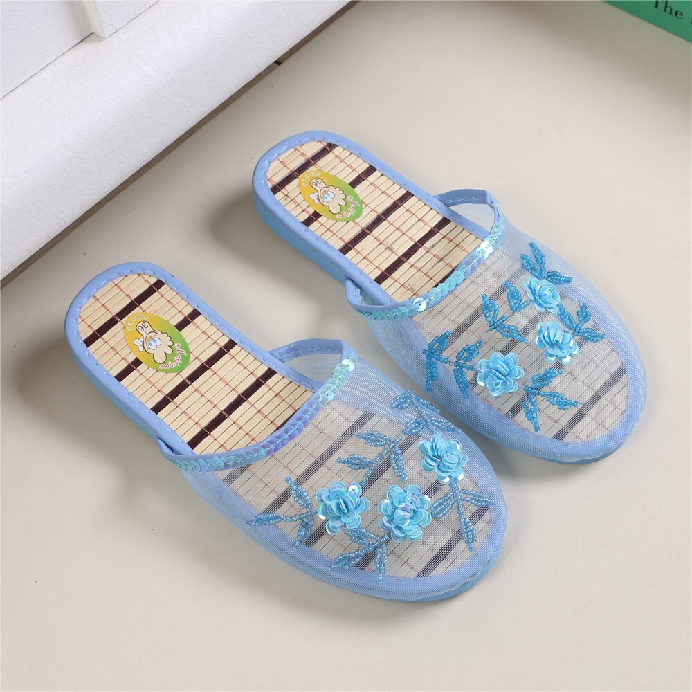 PANTOFOLA D’ORO Ciabatte donna cinesi e statunitensi sandali slip scarpa ricamo