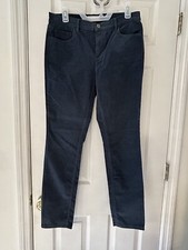 Womens Loft Ann Taylor Blue Modern Skinny Corduroy Pants Size 8/29