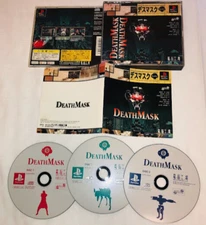 DeathMask Playstation PS1 Japan COMPLETE cyberpunk CG Adventure Angel Devoid