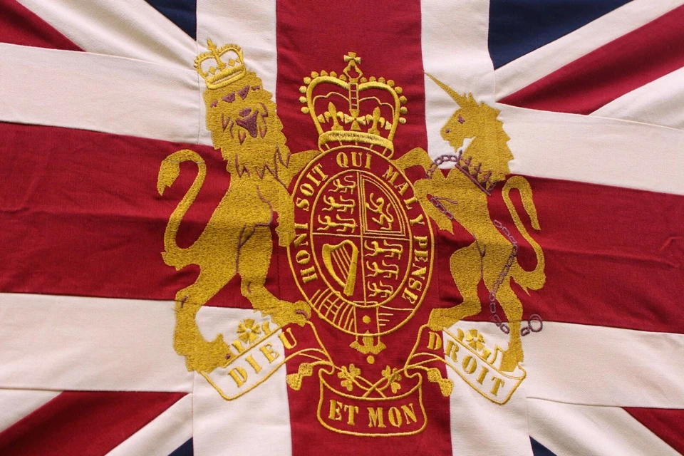 Bandera grande de Union Jack | algodón resistente | 4 variaciones | lisa o con cresta Foto 4 de 4