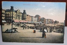 AK Ostende Belgien Lithographie gelaufen 1916...