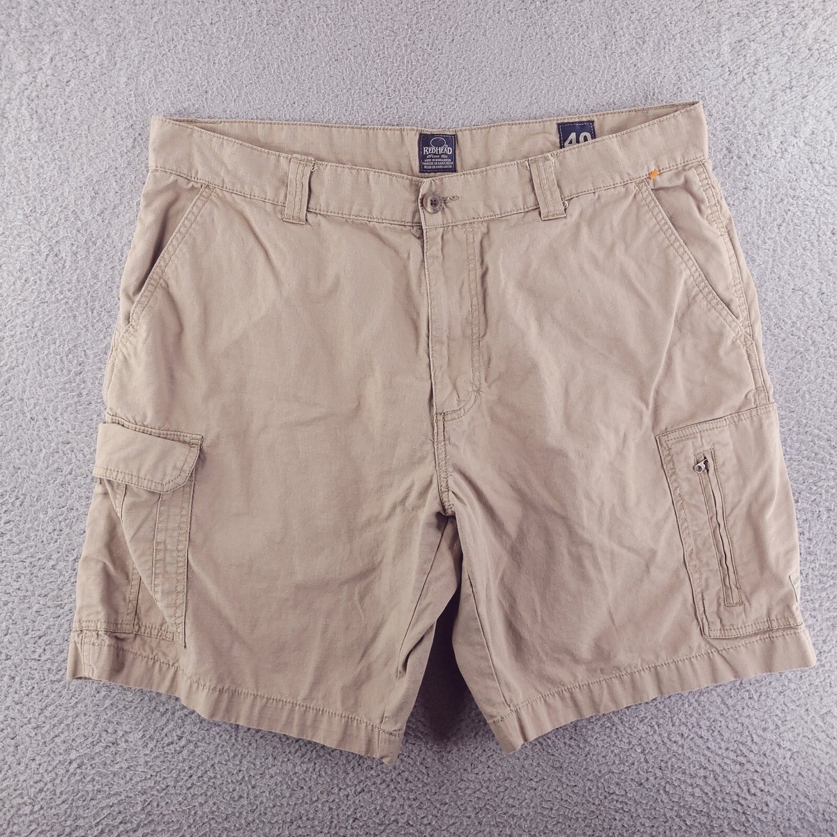 RedHead Shorts Mens 40 Cargo Ripstop Brown Work Rugged Durable
