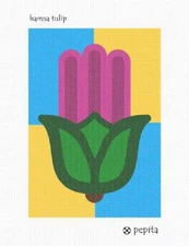 Hamsa Tulip Needlepoint Kit or Canvas