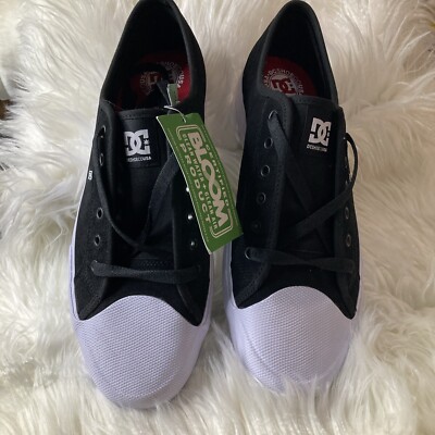 DC Shoes Manual RT S Skate Shoes -  ADYS300592 - US Mens 11 - Black White NWOB!!