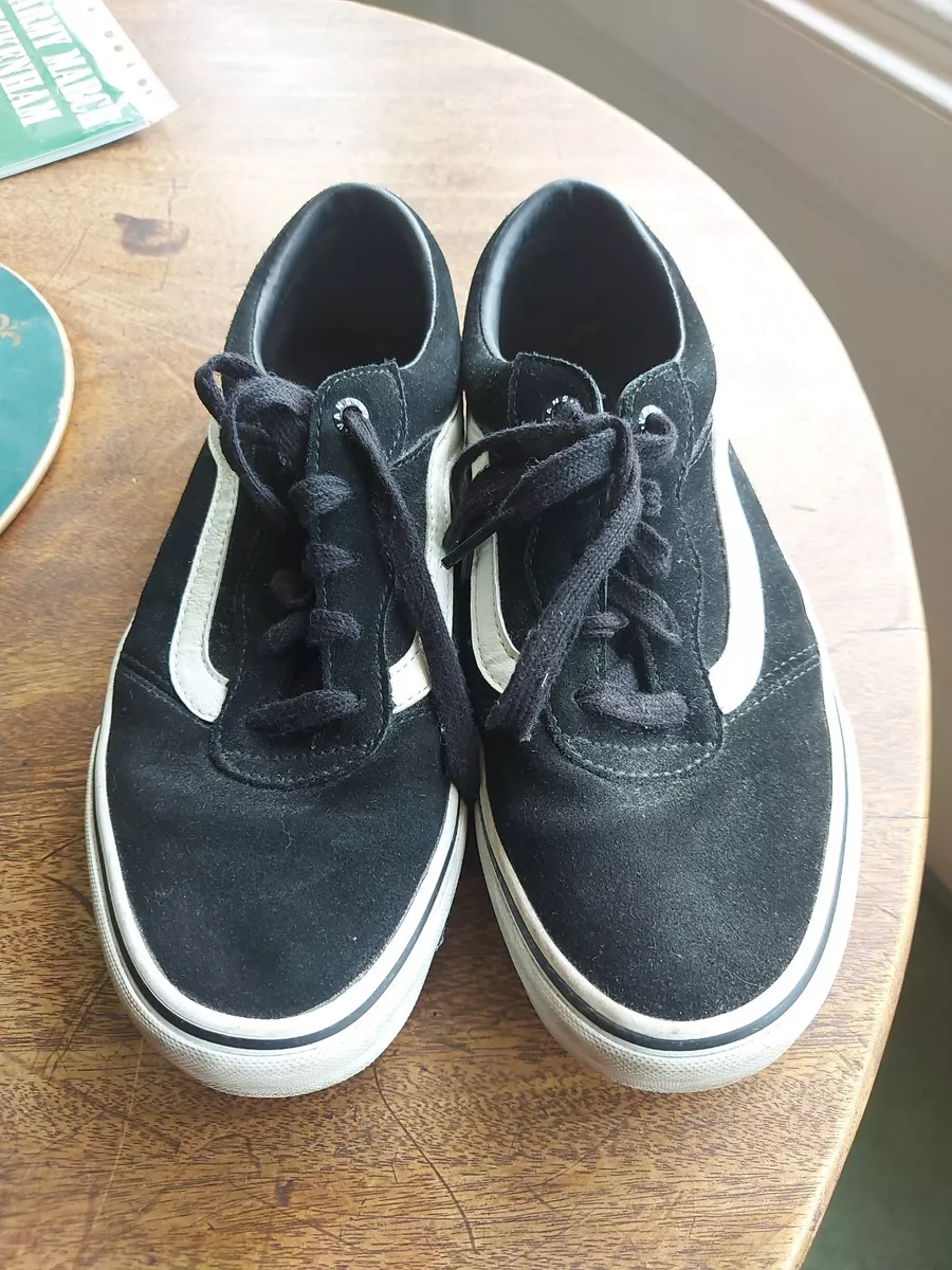 Vans 751505 Premium BLACK Suede Trainers Uk8 in Excellent Used Condition