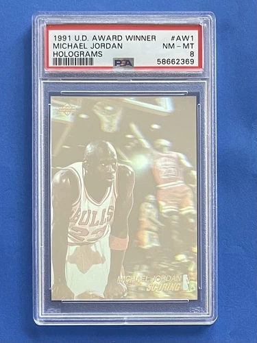 1991-92 UD Upper Deck Award Winner Card #AW1 Michael Jordan PSA 8 NM-MINT Bulls
