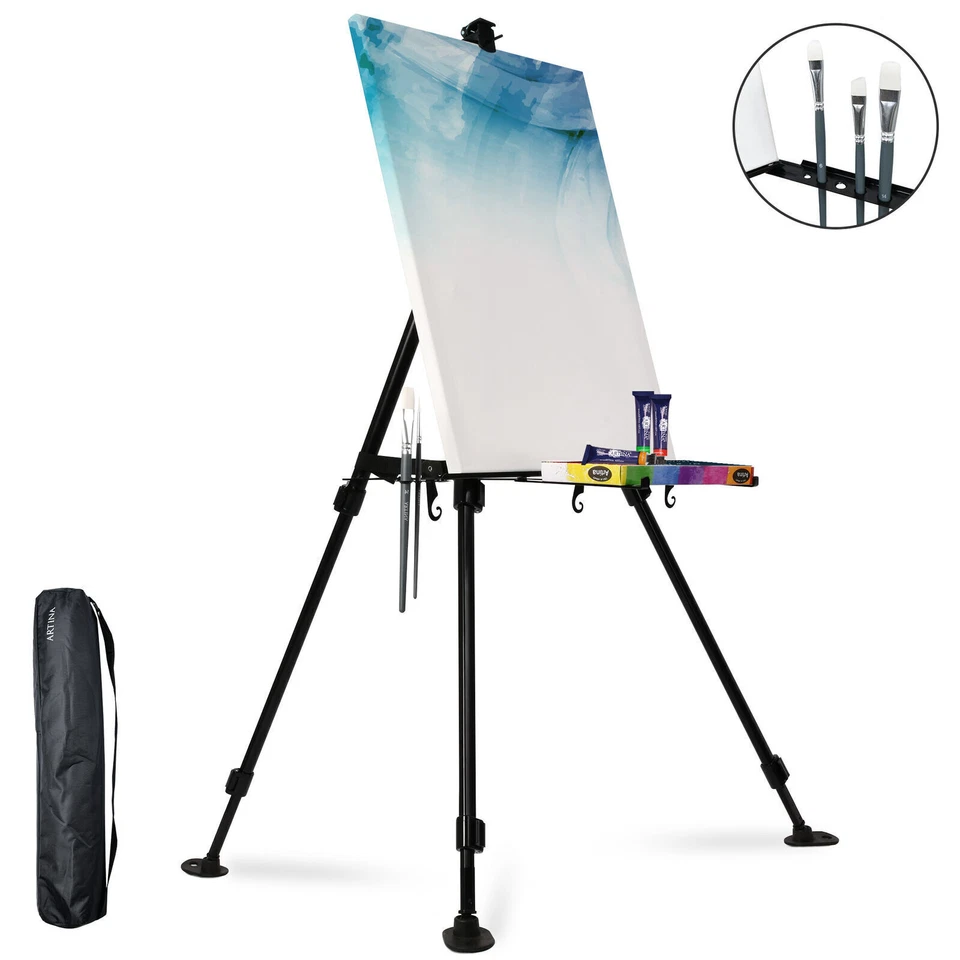 Extendable Artist Studio Painting Easel Tripod Display Telescopic Board Stand UK