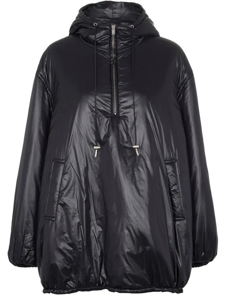 Saint Laurent — YSL Saint Laurent Cassandre Half-Zip Shell Jacket  Black L Unisex rrp £3000