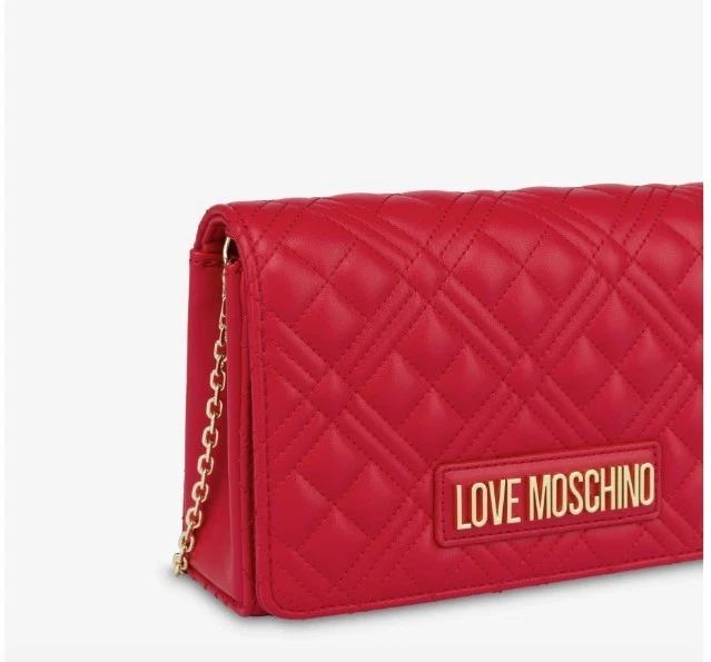 Elegante Bolso Diario Inteligente Acolchado Electrifying Red Love Moschino JC4079PP0FLA0500 Foto 4 de 4