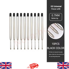 10 x Ballpoint Pen Refills Parker Cross Compatible Ink Refills BLACK/BLUE/RED